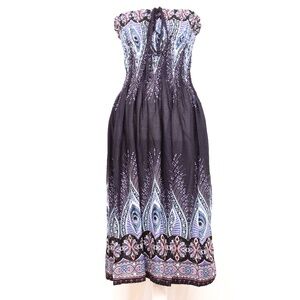 Beau et Fou Hand Made Tube Top Boho Style Dress, New With Tags, Size Unmarked